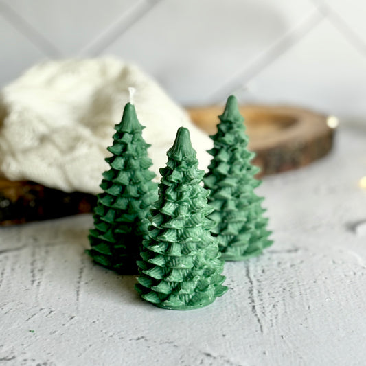 Christmas Green Tree | Set of 3 | Soy Candle