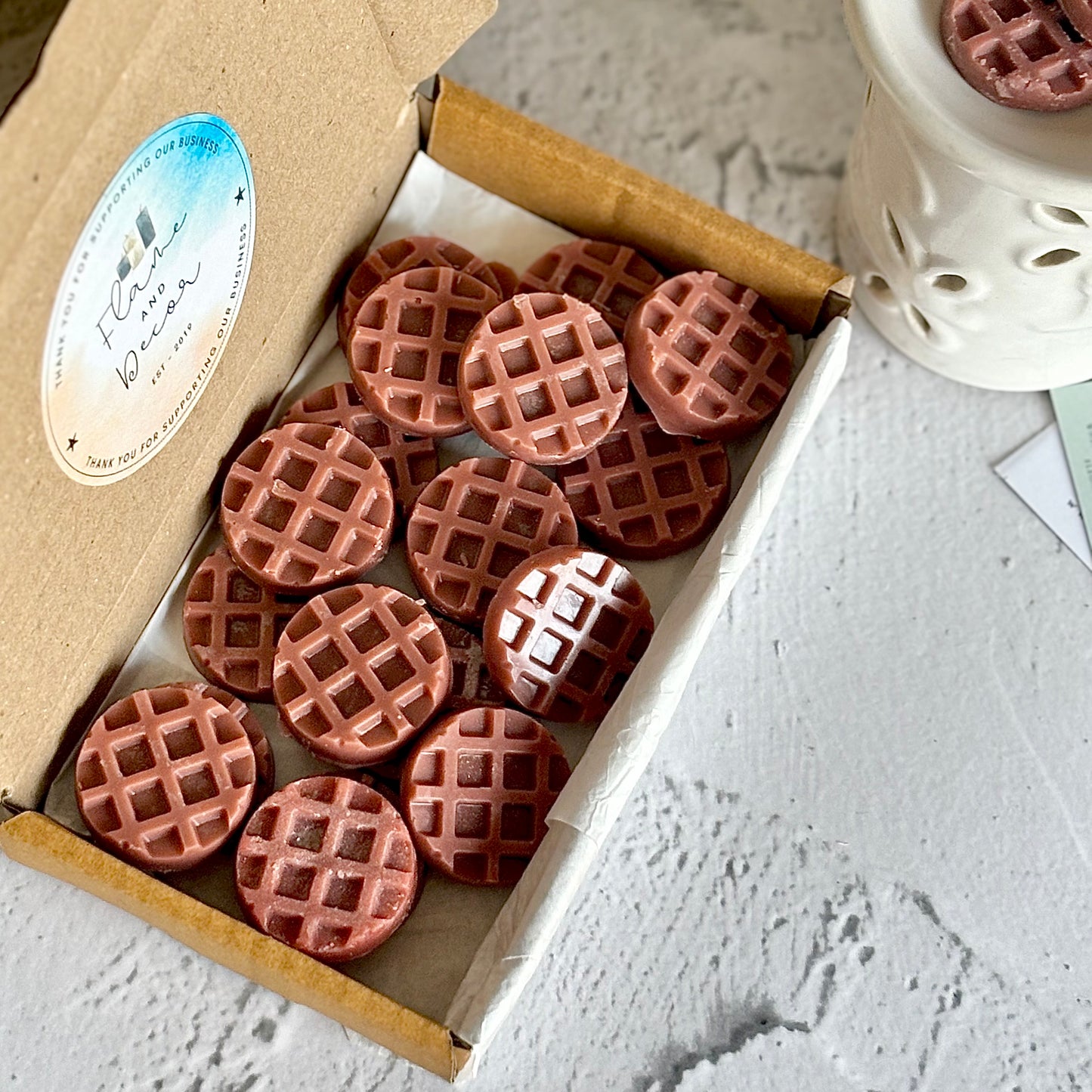 Mini Waffle Wax Melts | Coffee Scented Soy Wax Melts