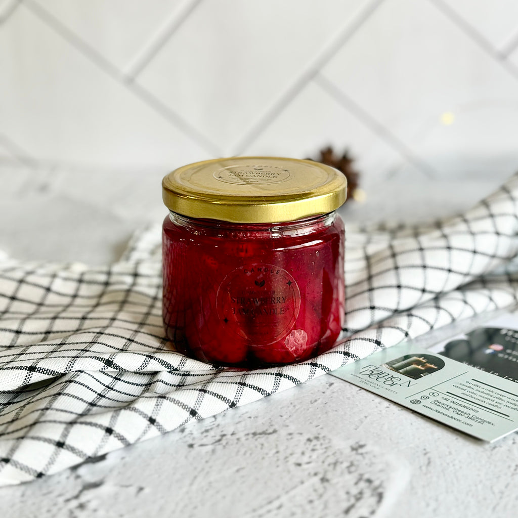 Strawberry Jam Scented Candle | Dessert Candle | Christmas