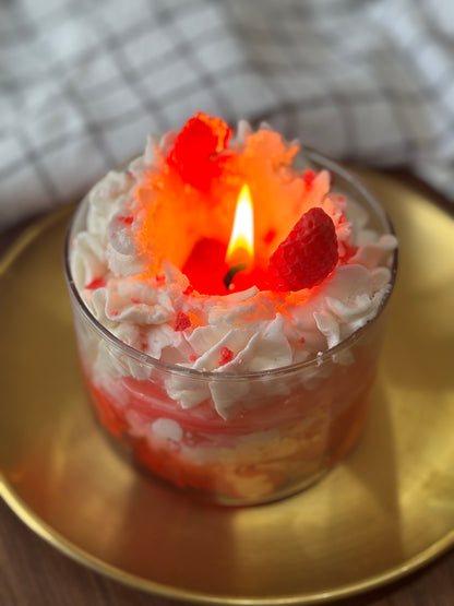 Strawberry Dessert Soy Scented Candle | Christmas