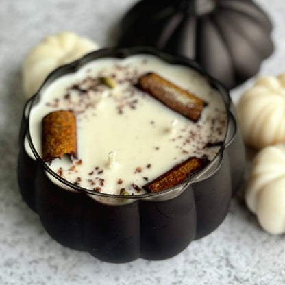 Pumpkin Spice Soy Candle | Matt Black Pumpkin Jar