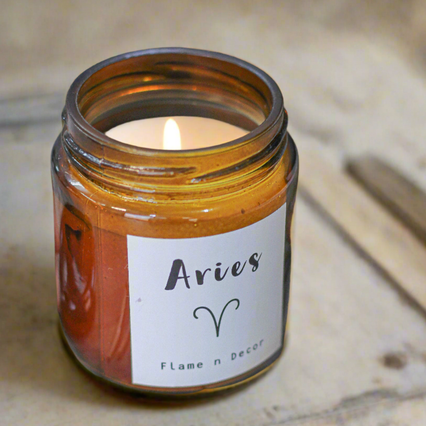 Aries Zodiac Scented Candle