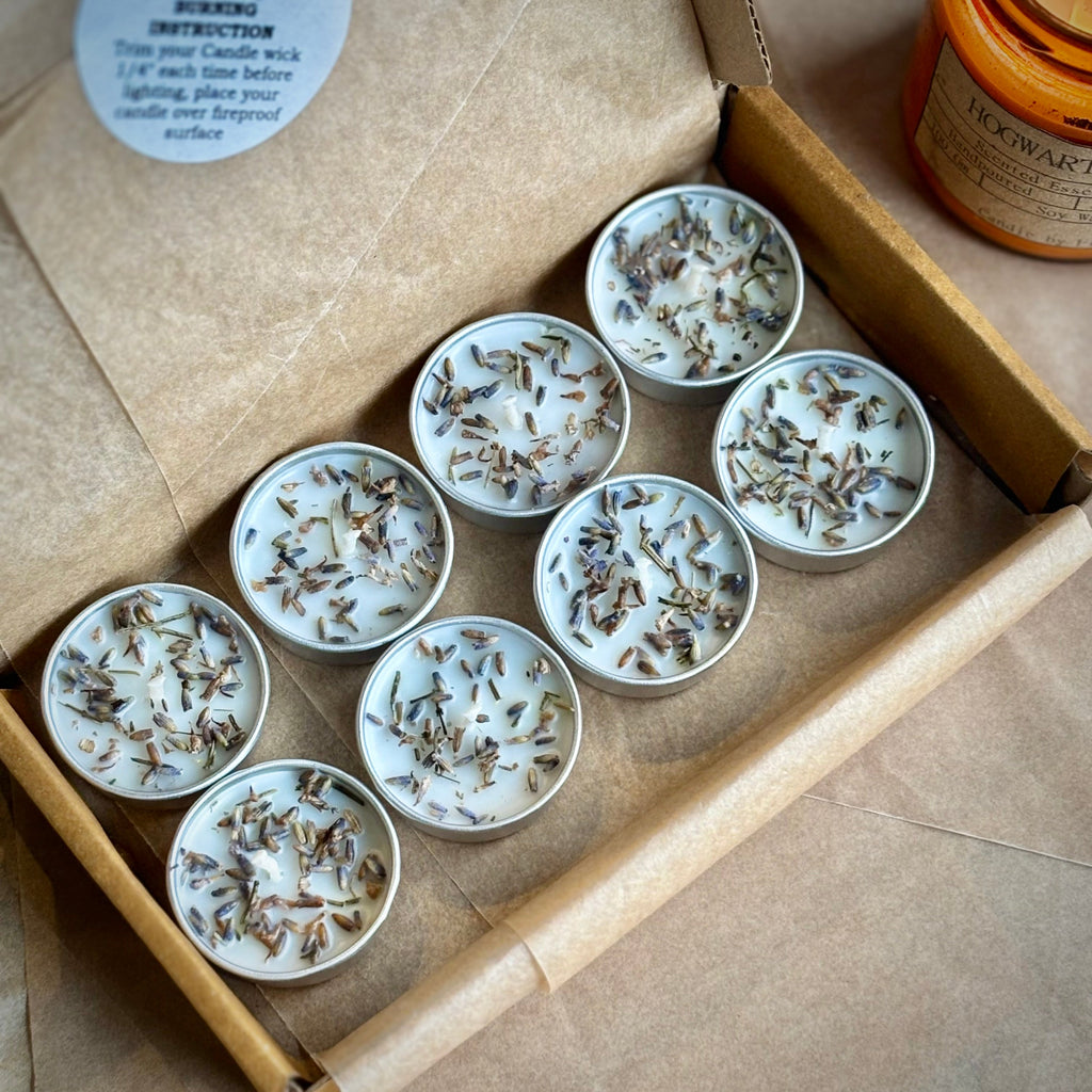Lavender Infused Soy Wax Tealight Candles – Unscented