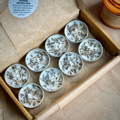 Lavender Infused Soy Wax Tealight Candles – Unscented