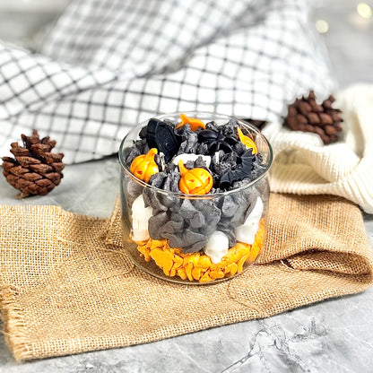 Haunted Pumpkin Graveyard Soy Candle – Bubblegum Scented