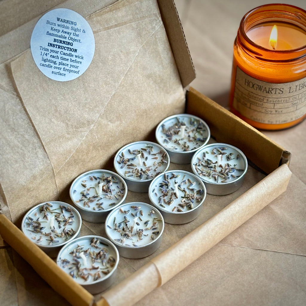 Lavender Infused Soy Wax Tealight Candles – Unscented