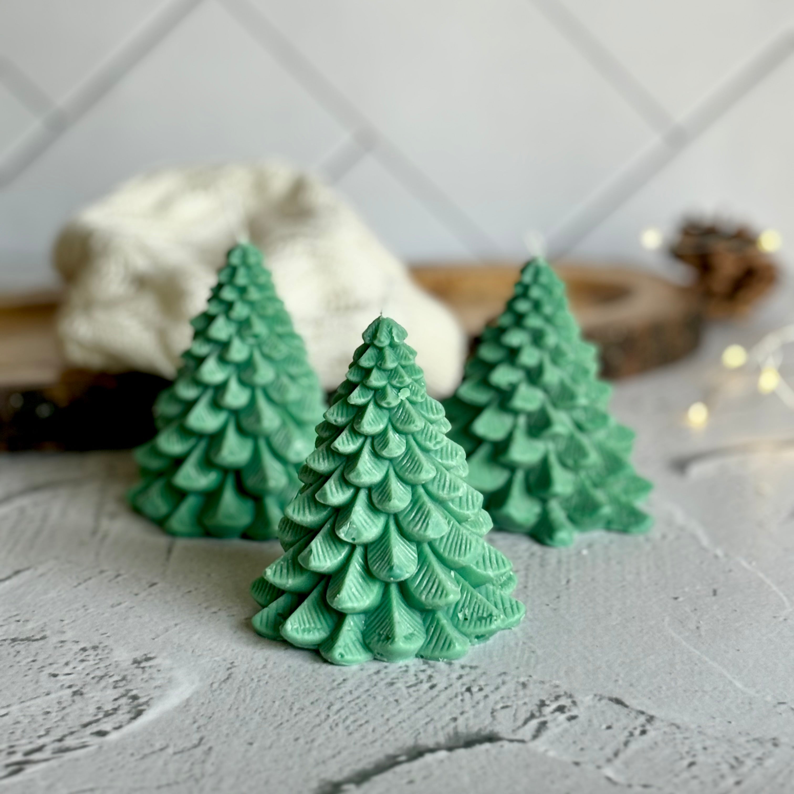 Green Tree Candle | Set of 3