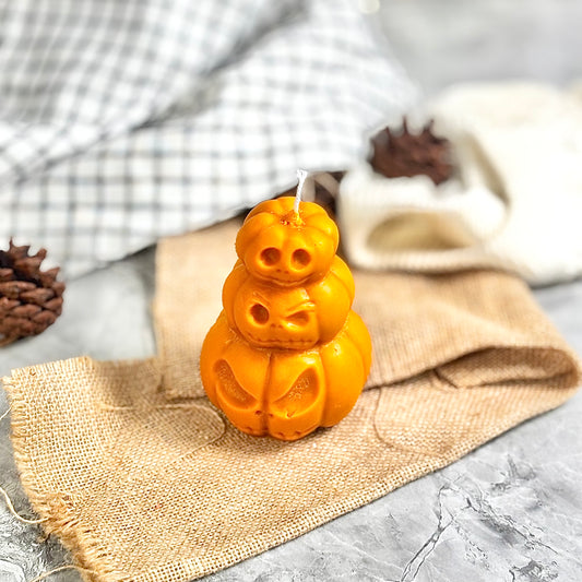 Halloween Pumpkin Shaped Candle – Orange Fragrance
