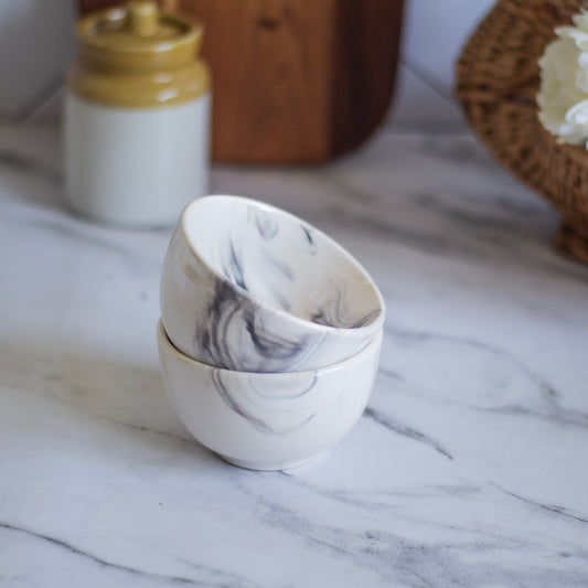 Marble Finish small Bowl | Set of 2