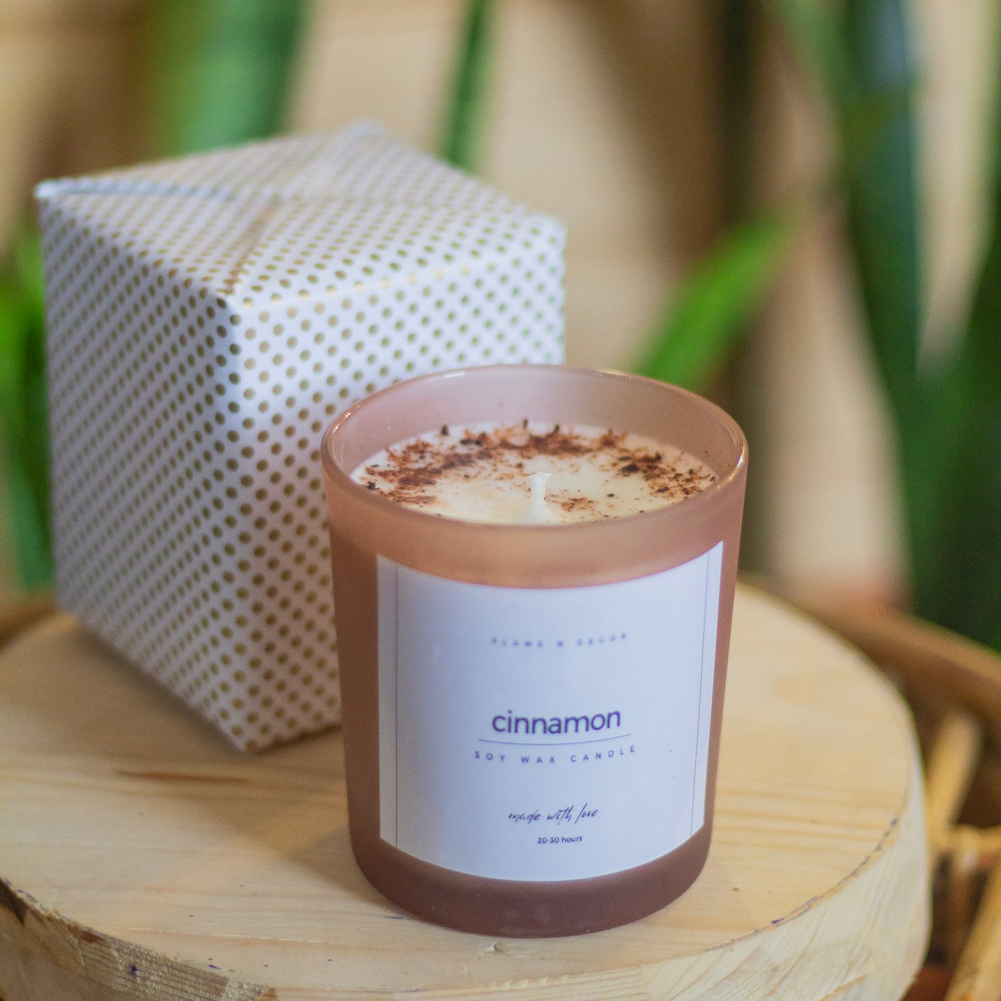 Cinnamon Infused Soy Wax Candle