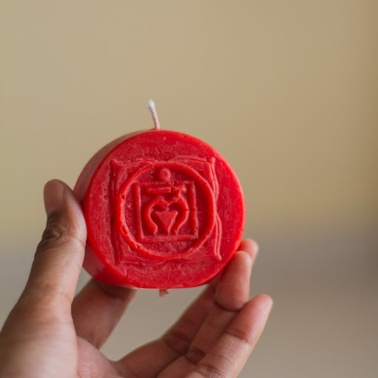 Red Root Chakra Decorative Candle