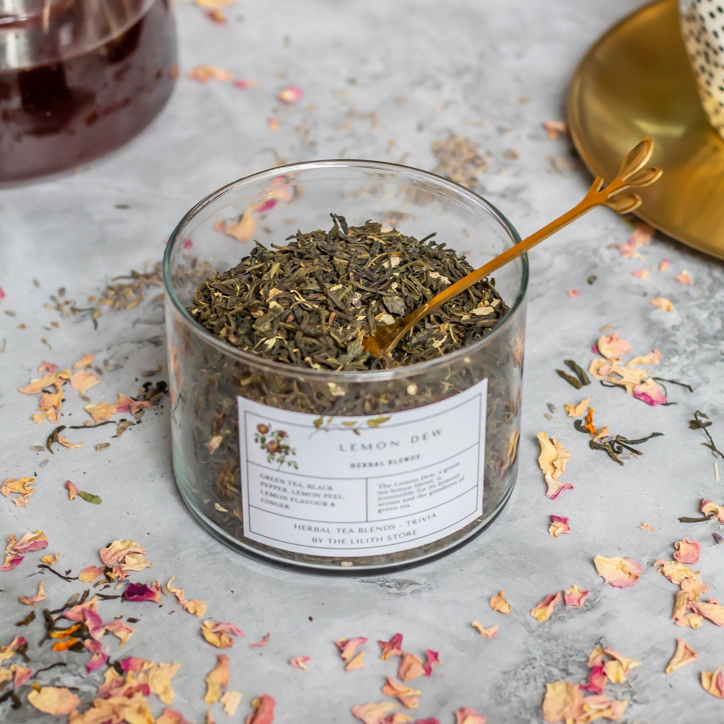 Lemon Dew Flavoured Tea Blend - 100 Gm | Clarity & Spiritual awareness