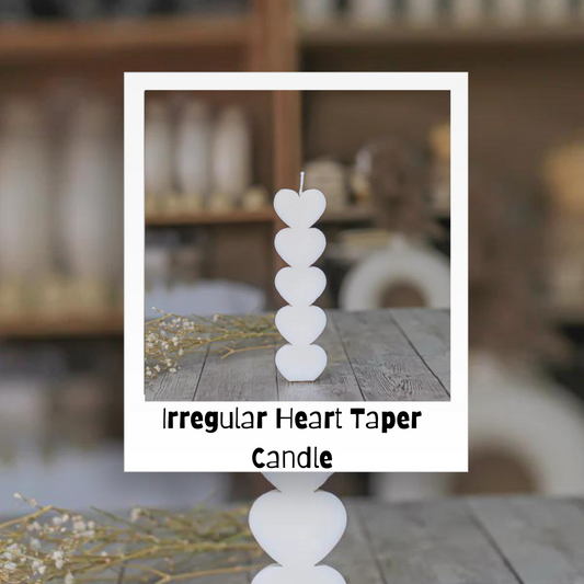 Irregular Heart Taper Candle | Soy Candle