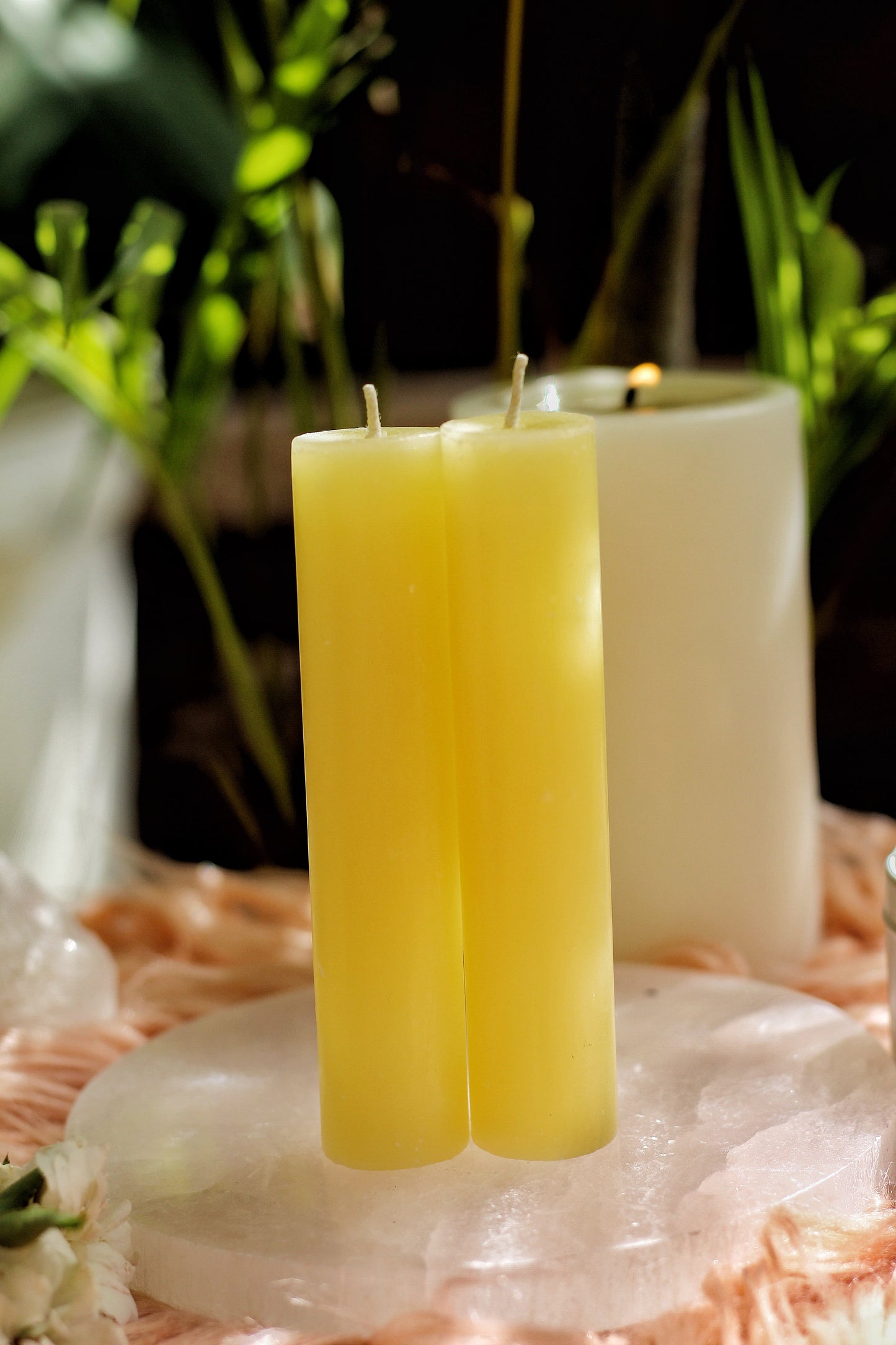 Yellow Thick Candle
