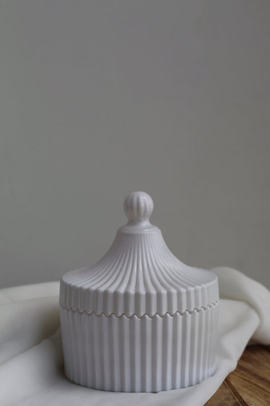 White Vertical Texture | Soy Candle
