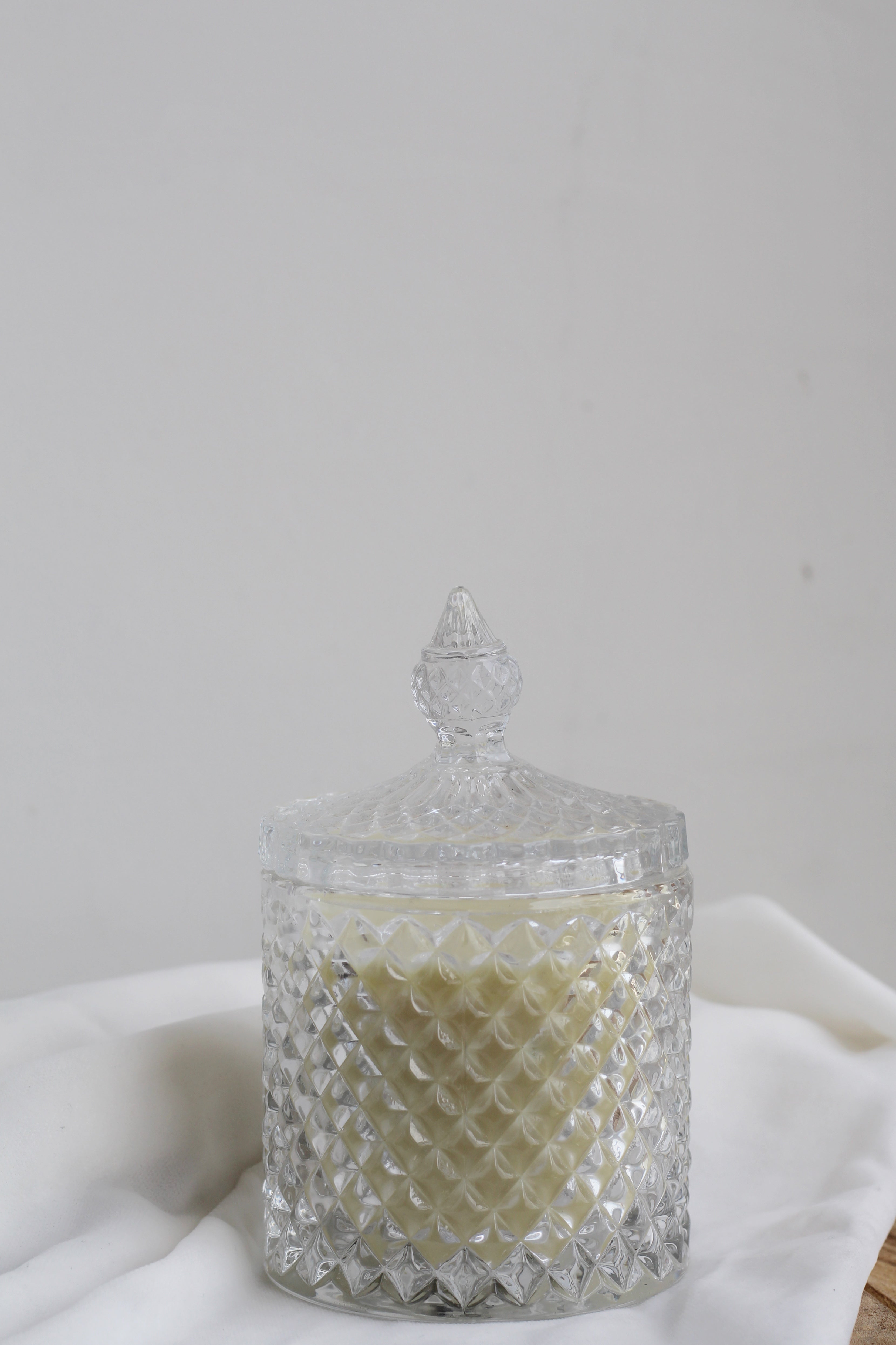 Clear Diamond Jar | Soy Candle