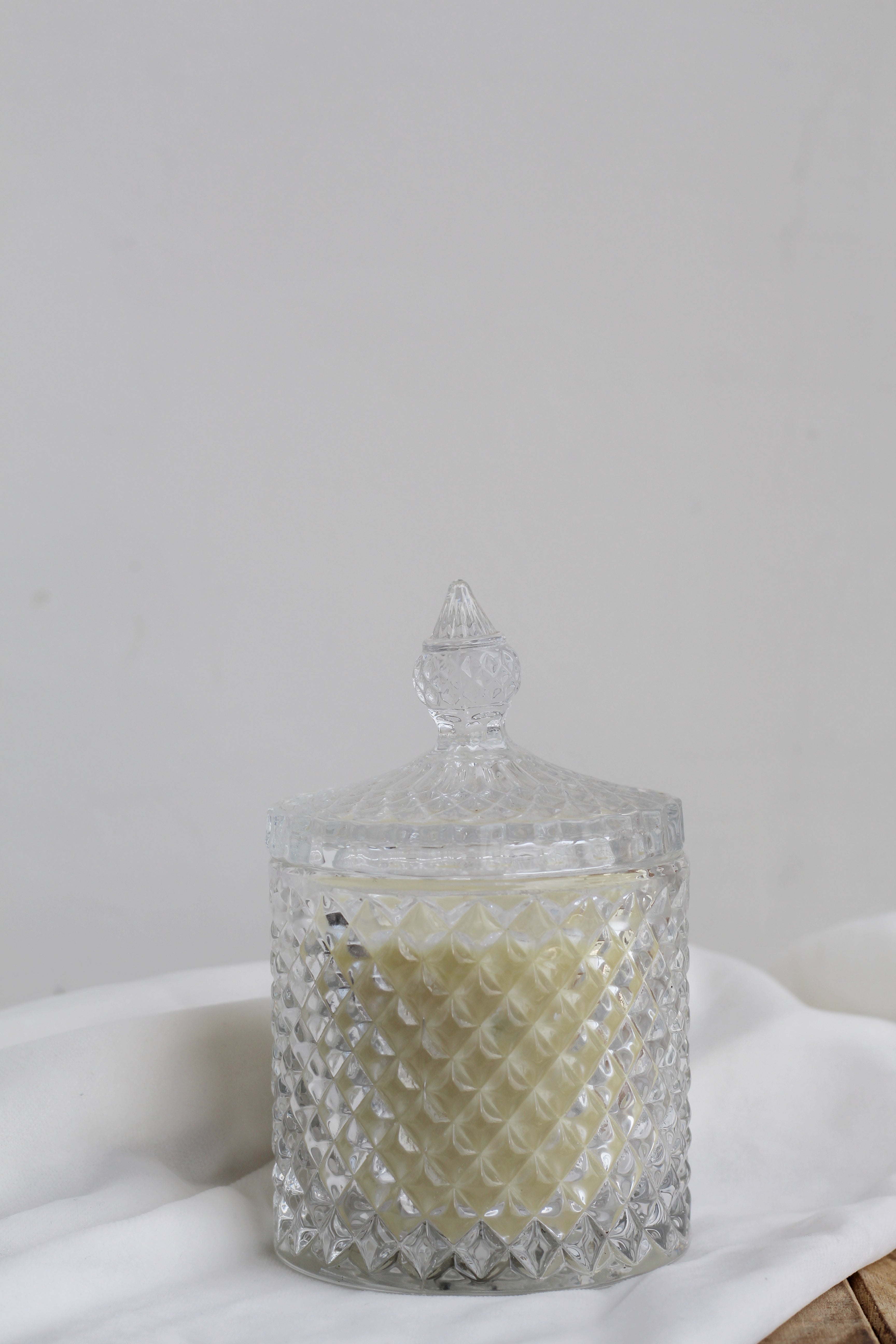 Clear Diamond Jar | Soy Candle