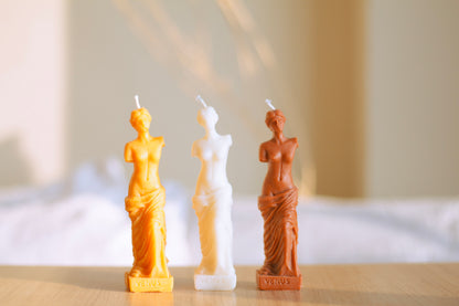 Goddess Venus Decorative Candle | Set of 3