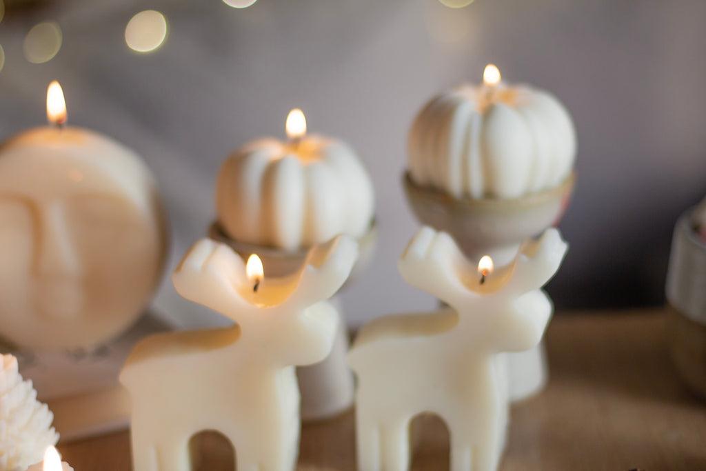 Deer & Pumpkin Candle Combo No 3 | Set of 8 Candles | Soy Candle