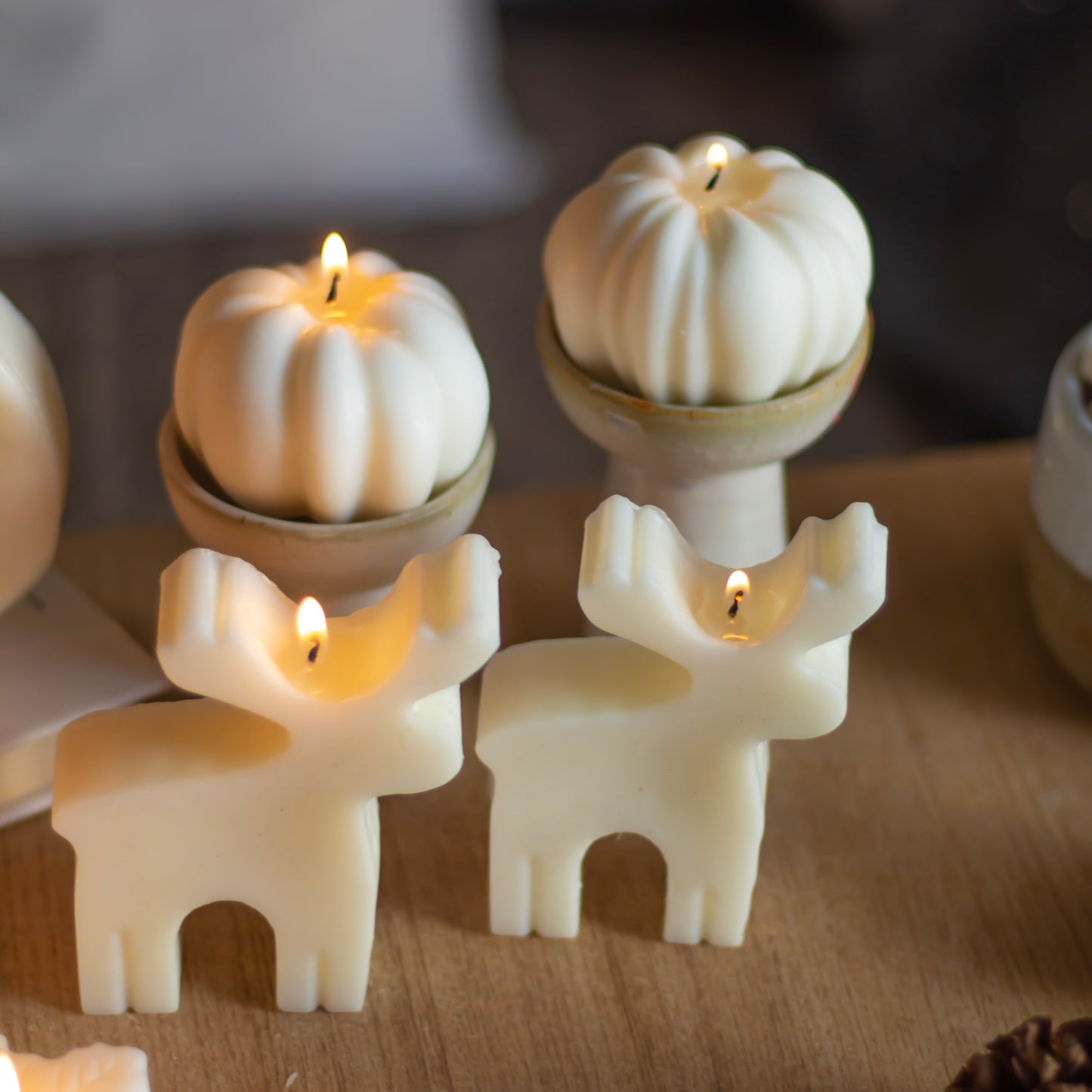 Deer & Pumpkin Candle Combo | Set of 4 Candles