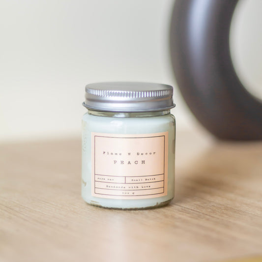 Peach Scented Soy Candles | 100 Gm set of 2