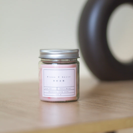 Rose Scented Soy Candles | 100 Gm set of 2