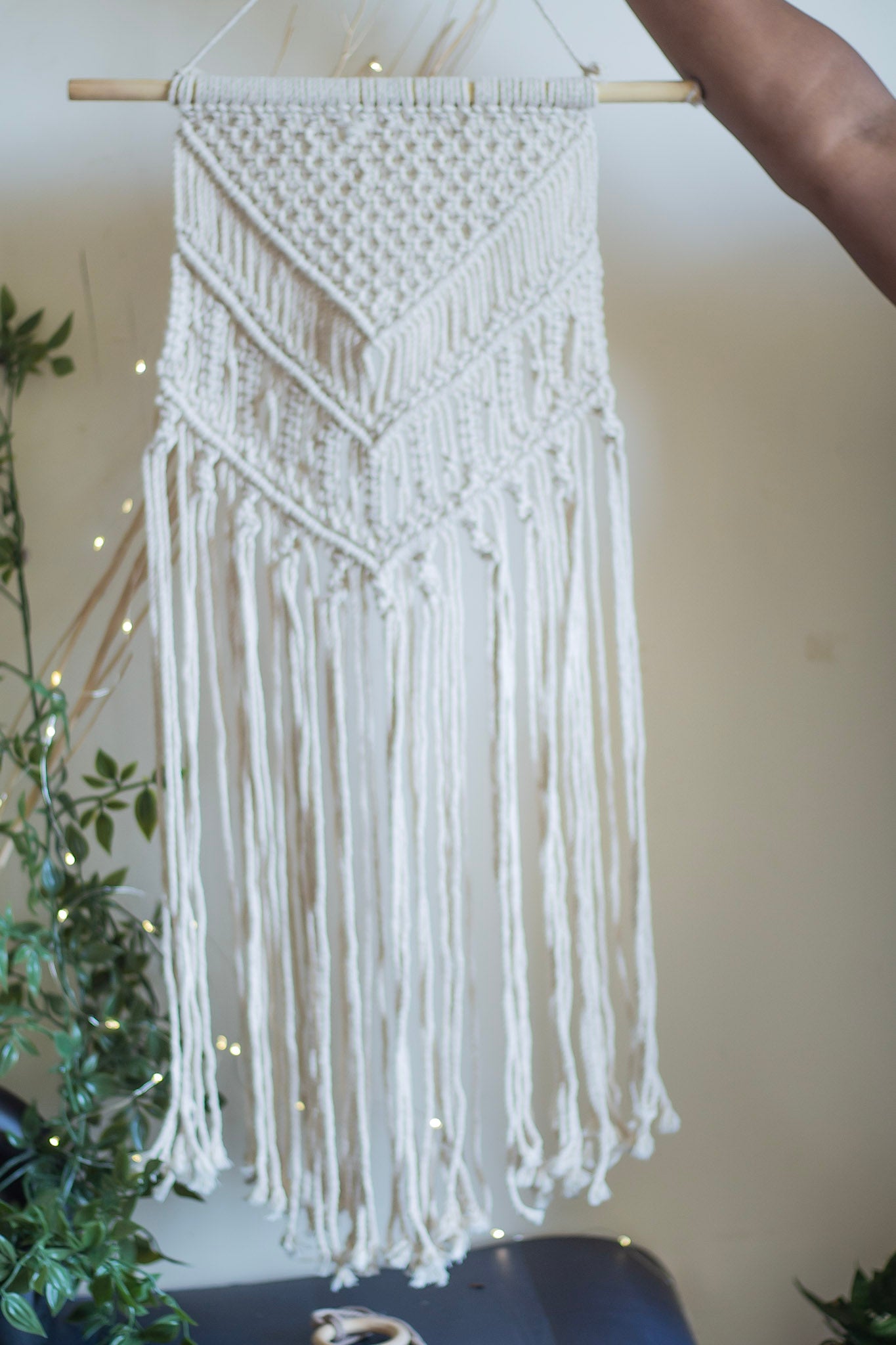 White Macrame Wall Hanging