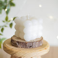 White Bubble Scented Candle | Pack of 3