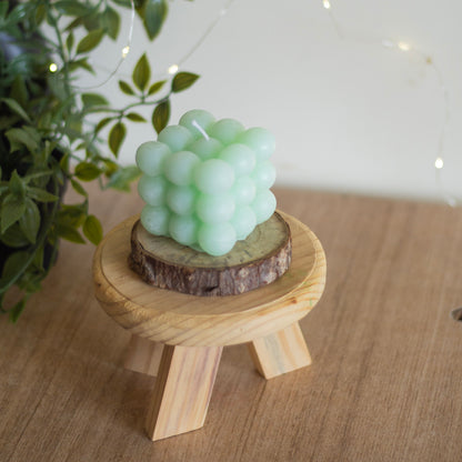 Mint Green Bubble Scented Candle | Paraffin