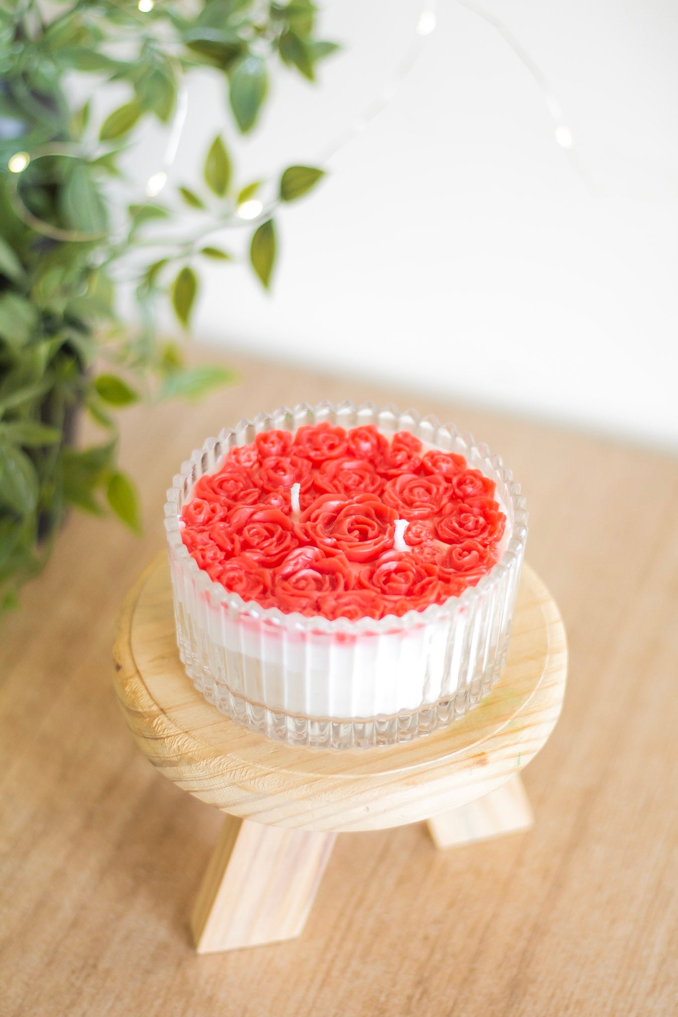 Red Rose bouquet Soy Scented Candle