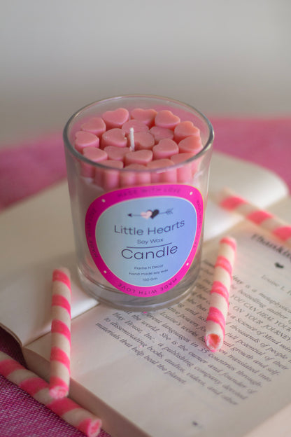 Little Hearts Soy Scented Candle | 170 Gm