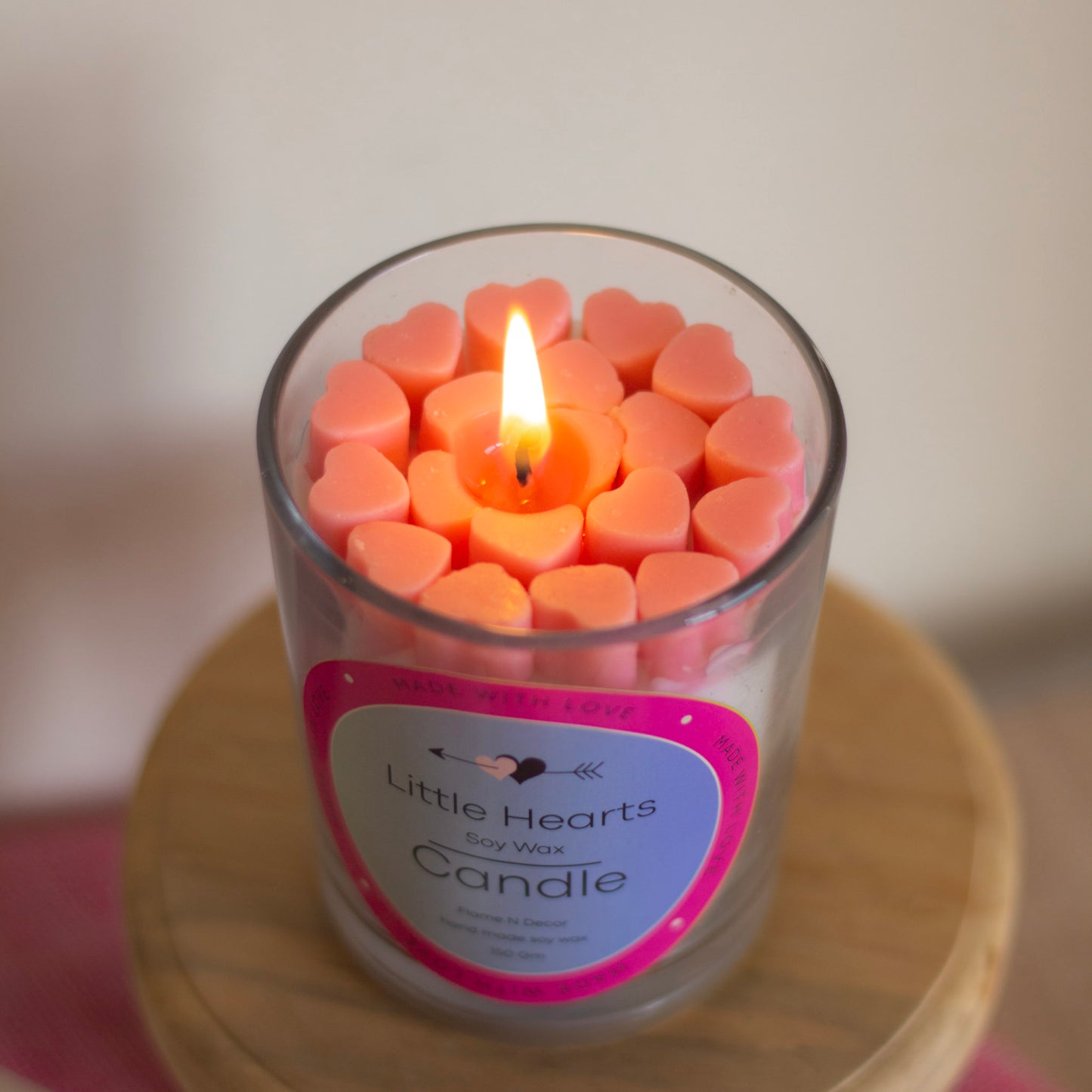 Little Hearts Soy Scented Candle | 170 Gm