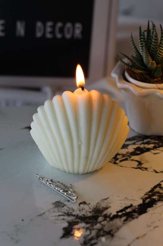 White Shell Soy Candle set of 2