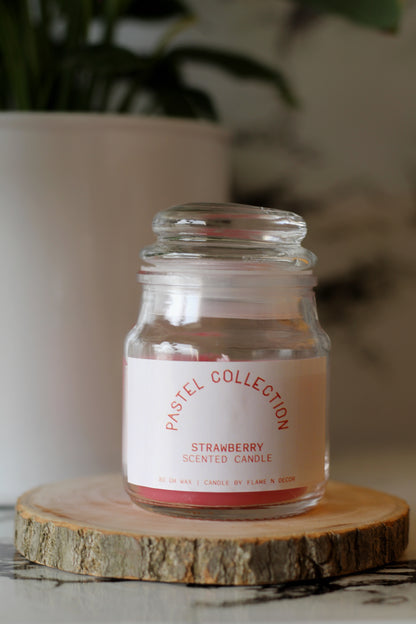 STRAWBERRY COOKIE JAR CANDLE set of 2