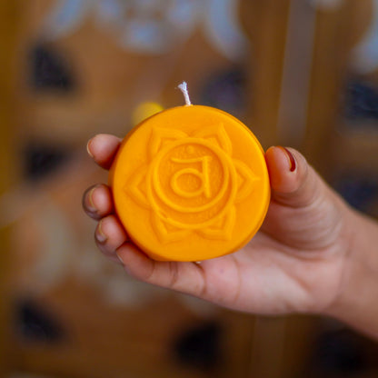 Orange Sacral Chakra Decorative Candle