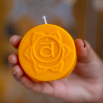 Orange Sacral Chakra Decorative Candle