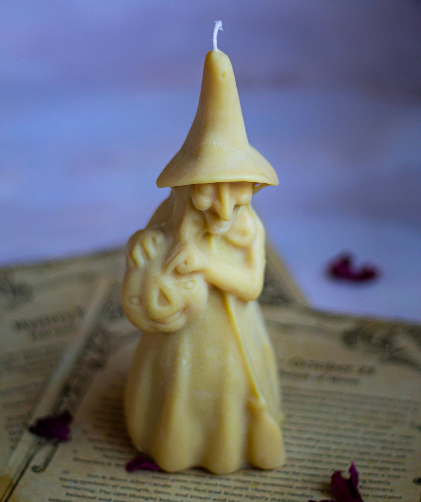 Witch Figurine Bees wax Candle