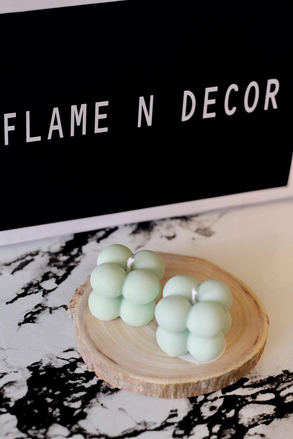 Green Mini Cloud Bubble Soy Candle  | Pack of 4