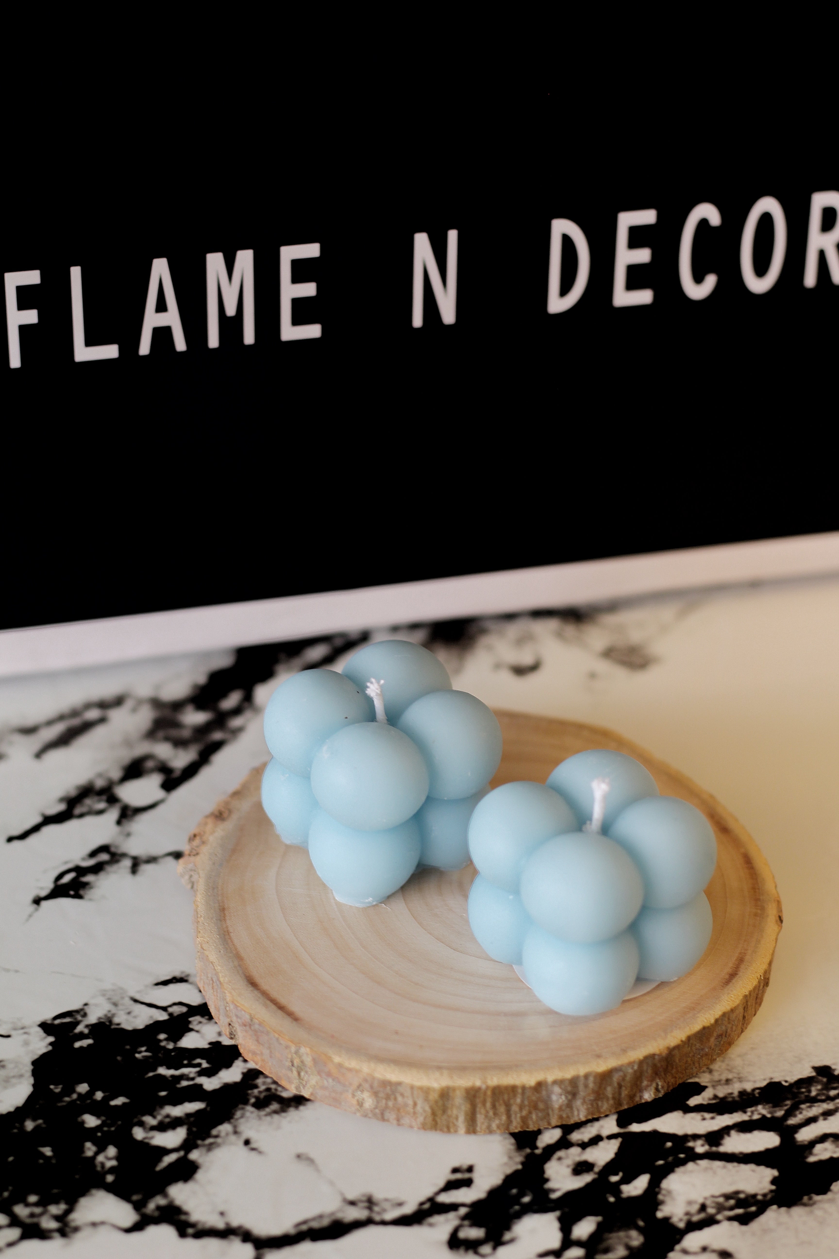 Blue Mini Cloud Bubble Soy Candle |  Pack Of 4
