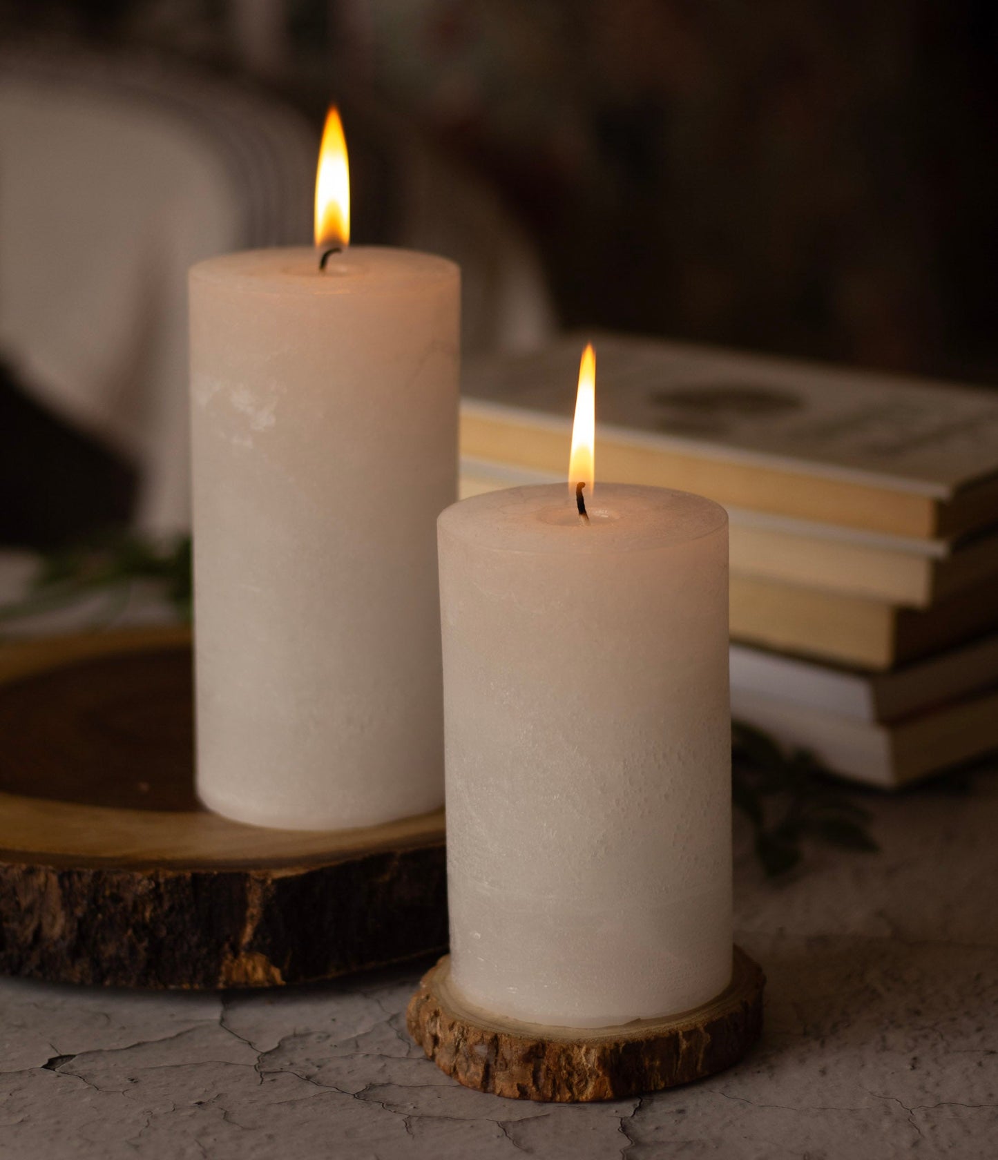 White Pillar Unscented Paraffin Candle