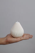 White Big Lantern Irregular Shape Soy Candle