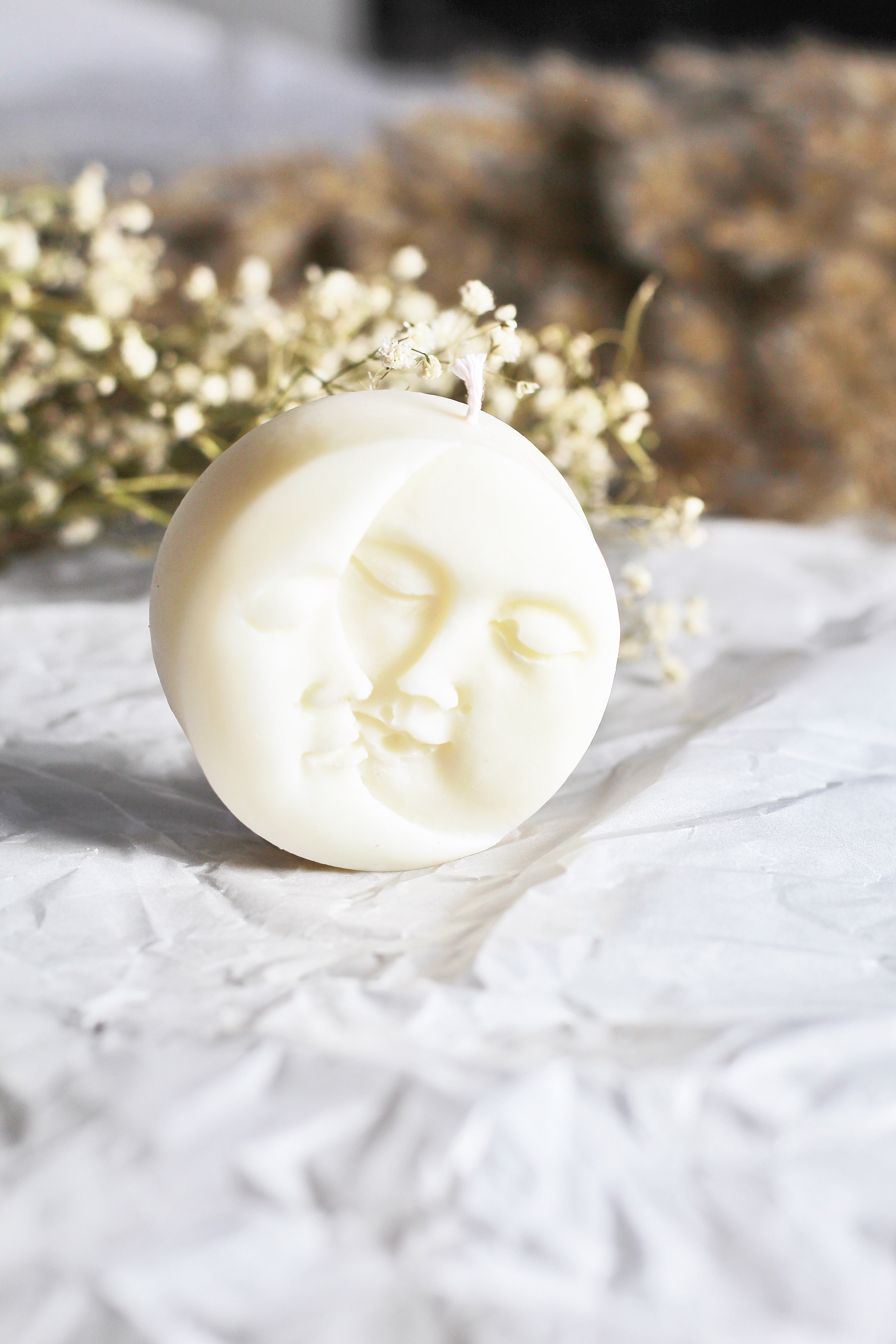 Sun & Moon Round Soy Candle | Pack of 2