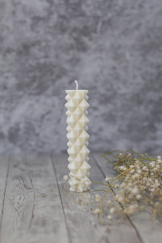 Irregular Mini Decorative Pillar Candle | Set of 3
