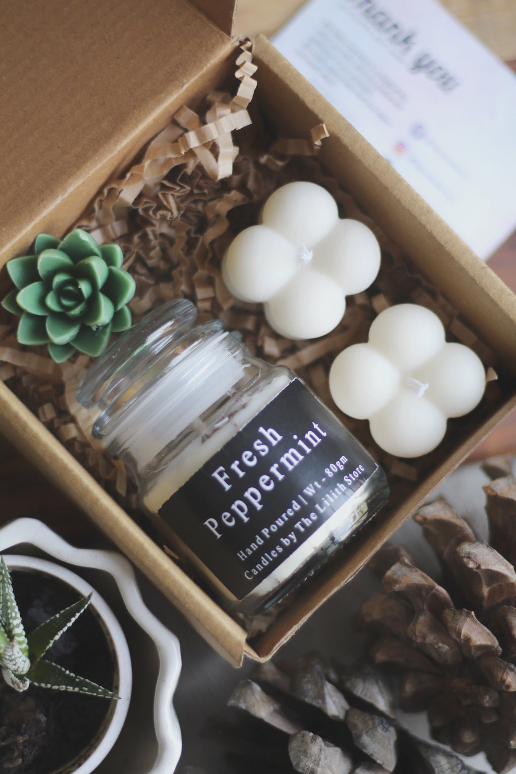 Fresh Peppermint Soy Candle Gift Box