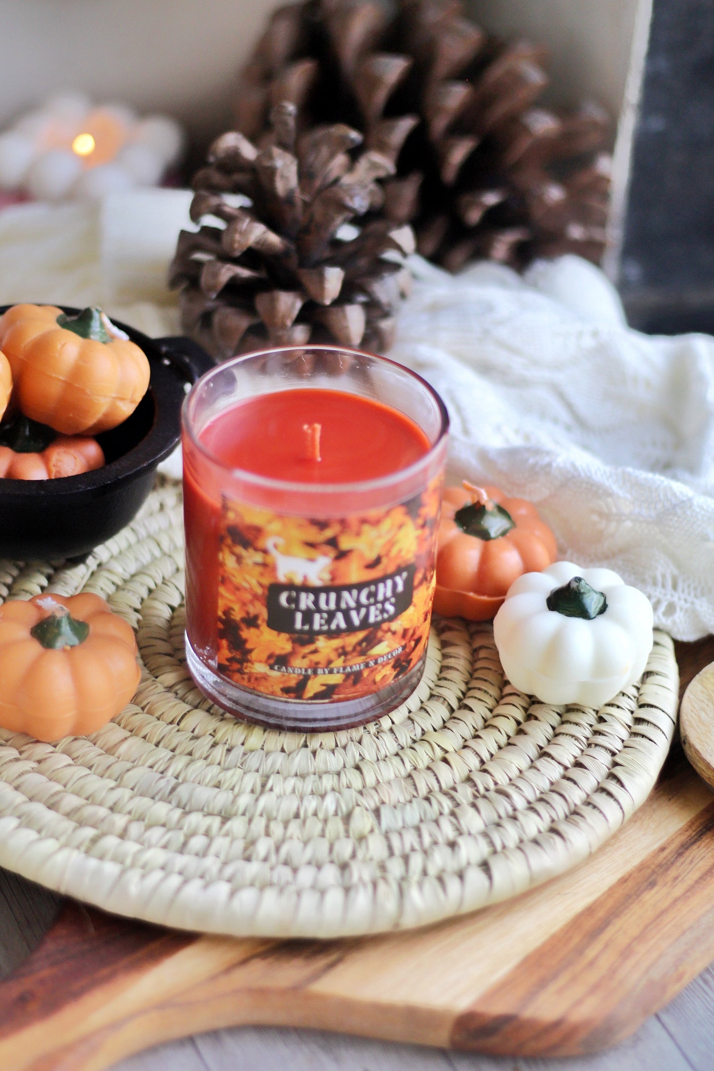 Crunchy Leaves Essential Oil Soy Candle