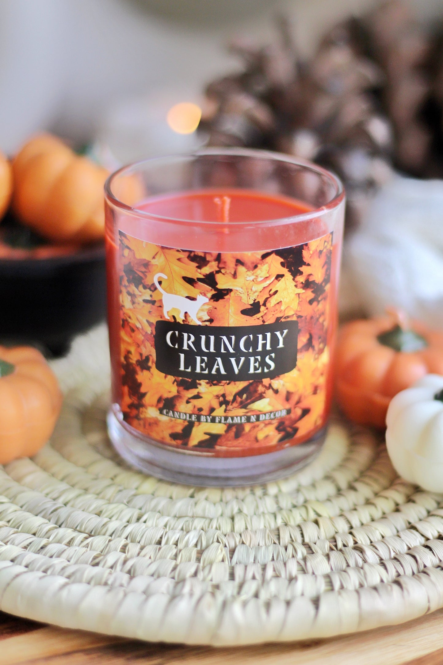 Crunchy Leaves Essential Oil Soy Candle