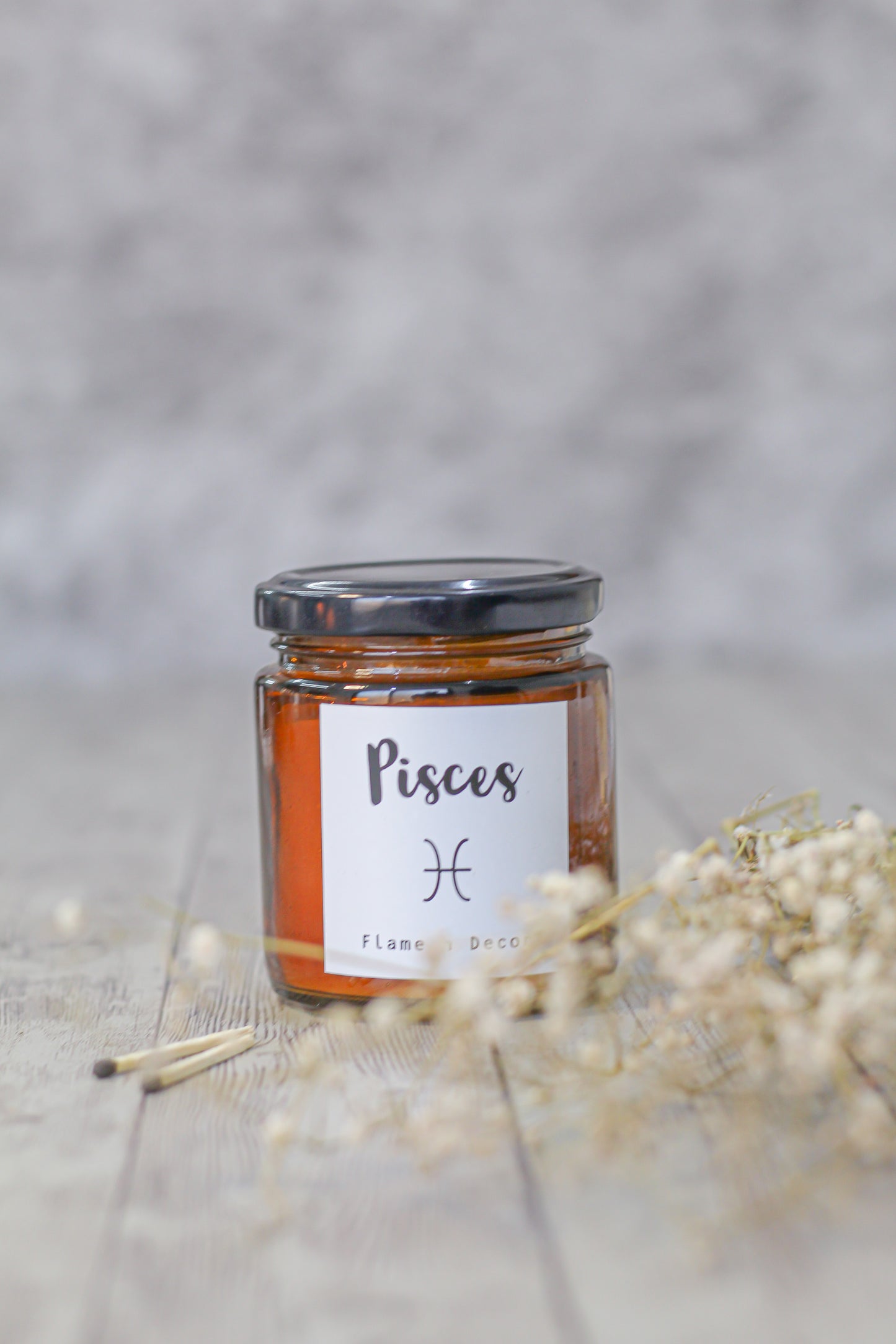 Pisces Zodiac Scented Candle