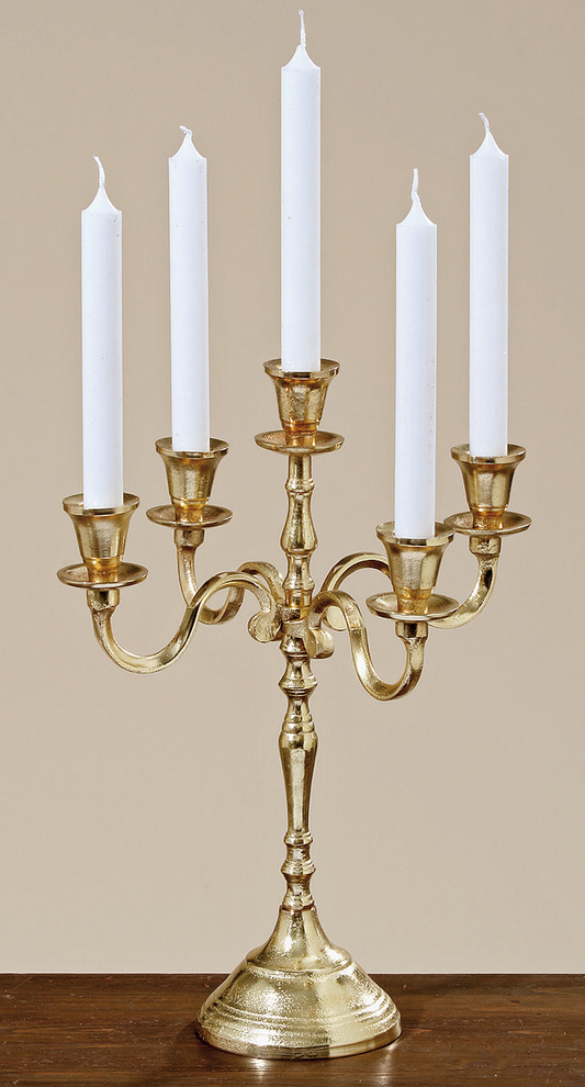 Elegant Table Candle Stand with blooming arms