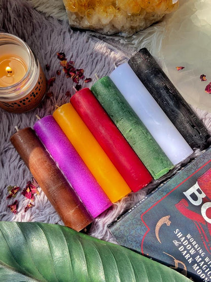 Thick Candle - Set of 7 | Colour Candles
